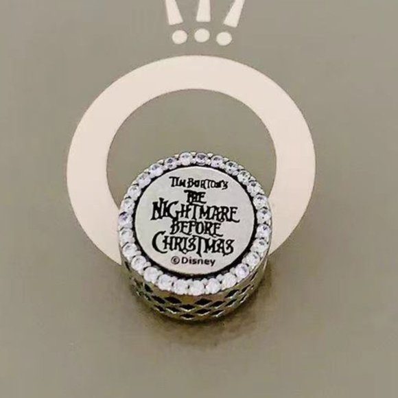 Authentic Pandora Disney Parks Nightmare Before Christmas Jack and Sally Charm - Picture 2 of 3